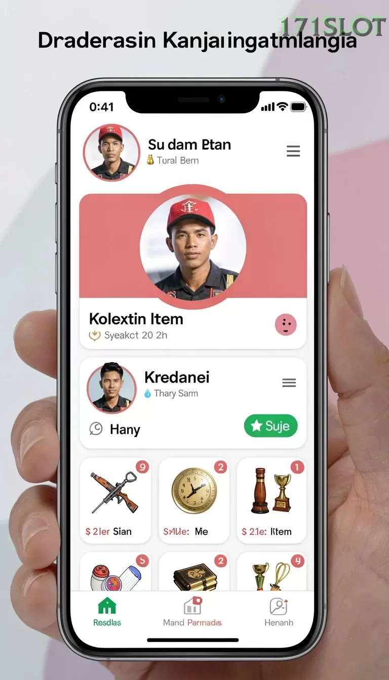 Cuplikan layar 180SLOT — menu navigasi