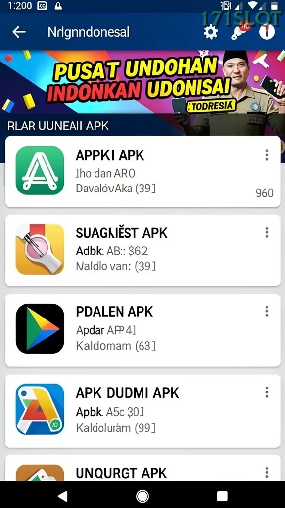 Cuplikan layar HAO788 — menu navigasi