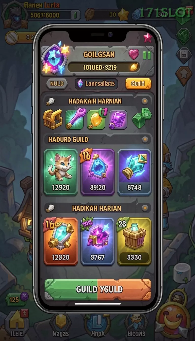 Cuplikan layar LOKETCUAN — menu navigasi
